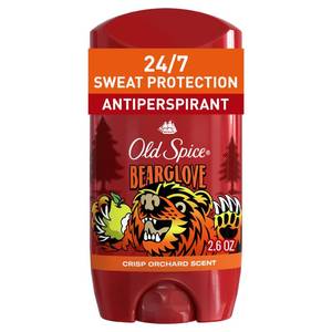 lot 12331 image: Old Spice Aluminum Free Deodorant for Men, 247 Odor Protection, 247 Freshness & Lasting Scent, Goes on Clear, Bearglove with Crisp Orchard Scent, 2.6 oz