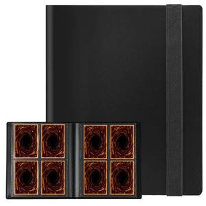 lot 12337 image: Card Binder, Upgraded 4 Pockets Trading Card Collection Binder for Cards, 160 Pockets Mini Card Book Holder Album - Black