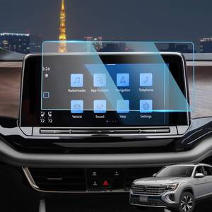 lot 12352 image: Sinminou Screen Protector Compatible with 2024 2025 2026 Volkswagen Atlas Accessories, 12 Inch GPS Navigation Tempered Glass Protective Film Anti-Scratch Infotainment Foils