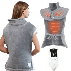 lot 1147 image: Electric Heating Pad for Back Neck Shoulders Pain Relief, 6 Heat LevelsAuto Shut-Off, 24in.x 36in. Large Electric Heated Pads, Gifts for Women Men Mom Dad Elderly, Gray