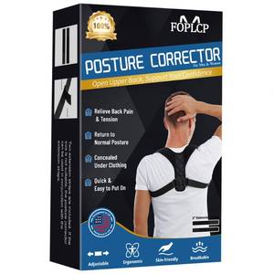 lot 2315 image: FOPLCP Posture Corrector for Men and Women - Invisible & Mesh Breathable Upper Back Brace - Adjustable Back Straightener - Relieve Shoulder, Neck & Back Pain, L(38-48inch) 1PCS