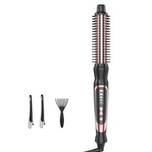 lot 2346 image: Thermal Brush, Heated Round Brush & Curling Iron with Ceramic Ionic Technology, Hair Tools for Volumizing & Styling, Travel-Friendly Hot Comb with Adjustable Temperature��Rose Gold 1 inch��