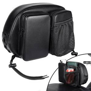 lot 2369 image: Benlari Rider Driver Backrest Bag, Driver Backrest Storage Bag, Rider Backrest Organizer Bag Fit for Harley Touring CVO Street Glide Road Glide Limited Softail Sportster Tri Glide Dyna