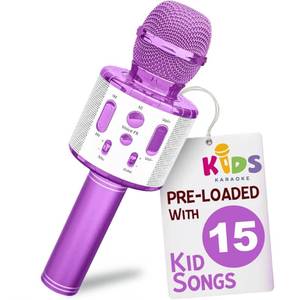 lot 2374 image: Move2Play, Kids Karaoke Microphone  Includes Pre-Loaded Songs & Bluetooth  Kids Birthday Party Gift  Toy for All Ages 2, 3, 4, 5, 6 Year Old Girls, Boys & Toddlers