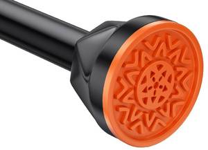 lot 2386 image: Shower Curtain Rod 32-50 Inches, No Drill Shower Rod Tension, Never Rust Anti-Slip Shower Curtain Rod for Bathroom Window, Adjustable Tension Curtain Rod. Black