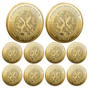 lot 2401 image: Ripple XRP Coin �� XRP Ripple Physical Crypto Coins �� Commemorative Cryptocurrency Enthusiasts Collection �� Interests and Hobbies Gift for Crypto Enthusiasts Gold-Plated (10 PCS Ripple XRP)