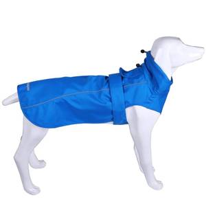 lot 2407 image: Adjustable Waterproof Dog Raincoat for Dogs,Lightweight Pet Rain Jacket Puppy Clothes with Reflective Strip for Small Medium Large Dogs (Blue, Large)