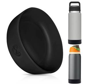 lot 2413 image: One MissionX Protective Silicone Boot for YETI 46oz 36oz 26oz 1812oz, Owala 32oz 24oz Bottles & Yonder Water Bottles, Anti-Slip Bottom Sleeve Cover, BPA Free (Black, Fits 36 oz)