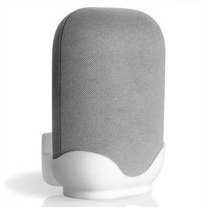 lot 2414 image: LeongLzt Ouligei Google Nest Audio Speaker Wall MountBracket, in-Built Cable Management System & Easy Installation Speaker Holder Shelf Stand - Elegant & Durable Space Saving Accessory