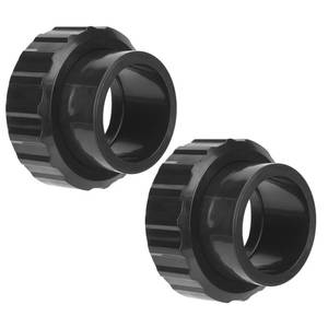 lot 2437 image: Joyfolk 2 Pcs SP1500UNPAK2C Union Connection Kit, 1-12-inch Socket by 2-inch Slip Flush Union Connectors Pak Replacement, Compatible with Hayward Pumpsfilters and Chlorine Feeders