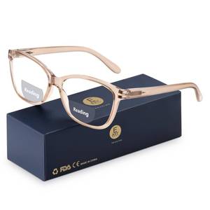 lot 2449 image: EASY READ Bifocal Reading Glasses for Women,Blue Light Blocking Computer Readers,Anti UV Women Eyeglasses with Spring Hinge(Magnification 2.50,Brown)