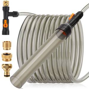 lot 3690 image: hygger Upgrade Aquarium Water Changer Kit, Semi-Automatic Fish Tank Gravel Cleaner, with 49 FT Water Hose, Flow Control Valve