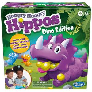 lot 3692 image: Hasbro Gaming Hungry Hungry Hippos Dino Edition Board Game, Pre-School Game for Ages 4 and Up for 2 to 4 Players (Amazon Exclusive)