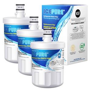 lot 3698 image: ICEPURE 5231JA2002A Refrigerator Water Filter, Replacement for LG LT500P, GEN11042FR-08, ADQ72910911, ADQ72910901, ADQ72910907, Kenmore 9890, 469890, LFX25974ST, LFX25973S, LSC27925ST, 3PACK