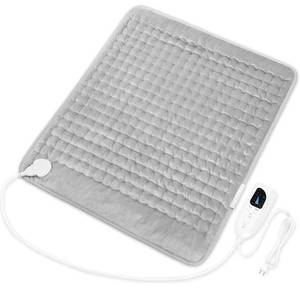 lot 3706 image: Deepsoon Heating Pad,Electric Heating Pads for Back,Neck,Moist Heating Pad for Abdomen Shoulder Knee Legs,DryMoist Heat&Auto Shut Off,Mothers Day Birthday for Men and Women,Light Gray,24x20 Inch