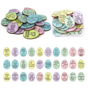 lot 4339 image: Hedeey Easter Egg Fillers,30 Pack Wooden Easter Egg Tokens for Kid,Easter Stufers with 30 Diffrent Engraved Sayings,Eater Filled Actity for Kids Teens Toddler Girls Boys(Egg)