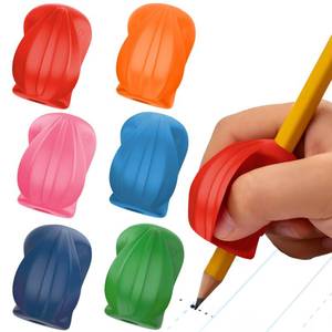 lot 4367 image: The Pencil Grip Pencil Grips, The Crossover Grip, Ergonomic Writing Aid For Righties And Lefties, Colorful Pencil Grippers, Assorted Classic Colors, 6 Count - TPG-17806