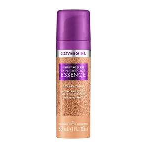 lot 4402 image: Covergirl Simply Ageless Skin Perfector Essence Foundation, 40 Medium, Tinted Skincare Makeup Hybrid, Sheer Tint, Radiant Finish,Glowy Finish, Vegan Formula, 1.0oz