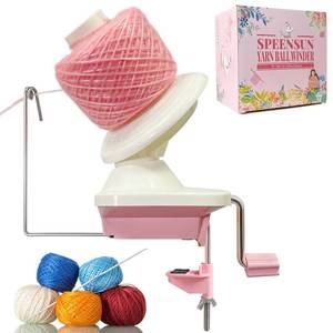 lot 4405 image: SPEENSUN Yarn Winder for Crocheting, Yarn Spinner, 3.5 OZ Easy-to-Install and Efficiently Yarns Cake Winder with Lower Noise for Yarns Below Size 5, Best for Crochet and Knitting Lover