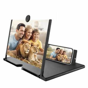 lot 4407 image: Mobile Phone Screen Magnifier, 3D HD Mobile Screen Amplifier for Movies & Videos, Foldable Phone Stand Enlarger Compatible with All Smartphones-12inch