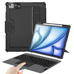 lot 5618 image: Nillkin Keyboard Case for iPad Air 13-inch (M4 2026M3 2025M2 2024), iPad Pro 12.9-inch (6th5th4th3rd Gen) Rugged Case with Detachable Keyboard, Magic Trackpad, PortraitLandscape Stand, Black
