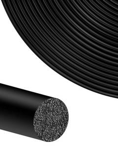 lot 5645 image: ZOWZOW 20FT Backer Rod, Black Foam Rubber Caulk Saver for Gaps and Joints, Concrete Expansion Joint Filler, Weather Strip Seal Filler for Wall Cracks