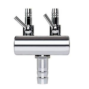 lot 6311 image: bnafes Aquarium Air Valve 2 Way Inline Manifold Air Flow Pump Tubing Splitter Lever Control Valve