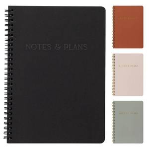 lot 6323 image: Beautiful Daily Planner And Notebook With Hourly Schedule - Aesthetic Spiral To do List Notepad to Easily Organize Your Tasks And Appointments - Stylish Book And School Or Office Supplies For Women