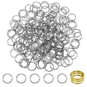 lot 6325 image: TOAOB 200pcs Stainless Steel Jump Rings 10mm Open Jump Rings Connectors for Keychains Earrings Necklace Jewelry Making 19 Gauge