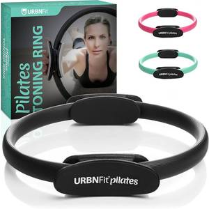 lot 6350 image: URBNFit Pilates Ring - 12in. Magic Circle wDual Grip, Foam Pads for Inner Thigh Workout, Toning, Fitness & Pelvic Floor Exercise - Yoga Rings wBonus Exercise Guide