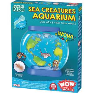 lot 6364 image: Wow in the World SEA Creatures Aquarium  Hatch & Raise Real Brine Shrimp (Easy Care), Customizable Tank, Companion Audio Content, Bonus Reusable Science Tool, STEM Toy for Kids 6 by Thames & Kosmos