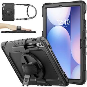 lot 6405 image: SEYMAC stock Case for Samsung Galaxy Tab S10 Plus S9 FE Plus S9 Plus 5G Tablet 12.4 Case with Screen Protector Pencil Holder 360 Rotating Hand Strap &Stand, Drop-Proof, Black1