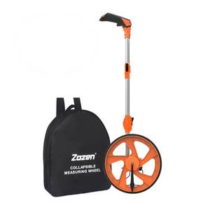 lot 13998 image: Zozen Distance Measuring Wheel, Measure Wheel in Feet and Inches, CollapsibleMechanicalOne Key to ResetKickstand to Keep StandStarting Point Arrow and Carrying Bag, Adapt to Various Roads.