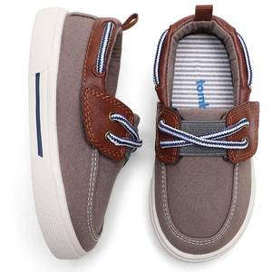 lot 14314 image: tombik Toddler Shoes Boys Canvas Sneakers Kids Loafers for Walking Fall Brown 10 US Toddler
