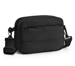 lot 14315 image: Gitus Crossbody Bags for Women Small Puffy Shoulder Handbag Travel Cross Body Purse with RFID Blocking Cards Slot and Adjustable Strap ��Black��