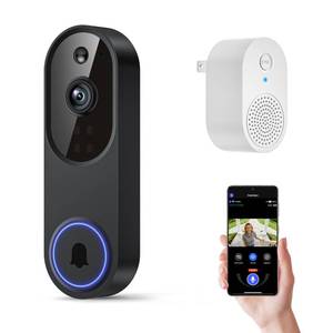 lot 14316 image: Orbitell 1080p Wireless Wi-Fi Video Doorbell Camera with Two Way Audio, Night Vision, Cloud Storage, Smart AI Motion Detection, Support 2.4GHz Wi-Fi only