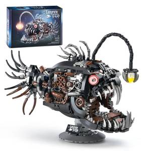 lot 14327 image: XITALAXU Mechanical Fish Building Sets,Ocean Animal Collection Toy,Adults Home or Office Decor,STEM Building Gift for Teens Boys and Girls 8-14 (1038PCS)