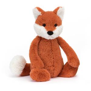 lot 14336 image: Jellycat Bashful Fox Cub Stuffed Animal, Medium 12 inches - Woodland Plush Toy - Classic Childrens Gift