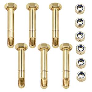 lot 14369 image: Biyouparts 6 Pack 52100100 Snow Blower Shear Pins and Nuts for Ariens 52100100 521001 00659100 John Deere AM136890 for Ariens ST824E ST1027LE ST924DLE ST927LE ST1130DLE Snowthrower