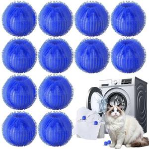 lot 14371 image: Pet Hair Remover for Laundry, Reusable Dog & Cat Hair Remover Tool, Effectively Removes Pet Hair, Lint and Dander from Bedding and Clothing, Suitable for Washing Machines, Dryers -12PCS