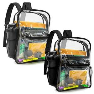 lot 16177 image: Guard Dog Security Clear Bag - Transparent Backpack for Sports Event and Concerts, 15 x 11 x 5 inches, Small