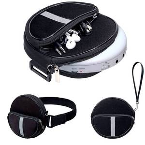 lot 16178 image: KLIM Portable CD Player Case, Waterproof Portable CD Player Carrying Case, Adjustable Strap, Suitcase with 3 Compartments