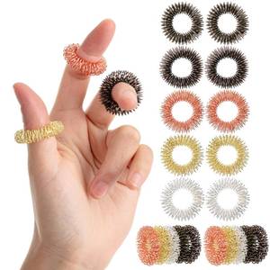 lot 16182 image: Mr. Pen- Spiky Sensory Rings, 10 Pack, Colorful, Stress Relief Fidget Sensory Toys, Fidget Ring for Anxiety, Massager, Individuals with BFRB, ADHD and Attention Disorder