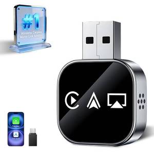 lot 18113 image: Wireless Carplay Adapter Screen Mirroring Adapter for Car Mirror Phone to Car Screen 2026 Auto Linker Pro 3 in 1 Bluetooth USB Apple Carplay and Android Auto Watch Tv Airplay Smart Box