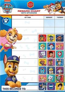 lot 18115 image: Paper Projects 01.70.30.024 Paw Patrol Everyday Reward Chart and 56 Sparkly Stickers,for Ages 3, 29.7cm x 42cm