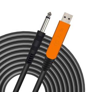 lot 18130 image: YESPURE USB Guitar Cable Connect Guitar to Pc for Musical Instruments USB Interface Male to 6.35mm 14in. Ts Electric Guitar Connector Instrument Cable for Recording 2.8m9.2ft