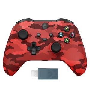 lot 18141 image: Kamylorus Wireless Controller for X-BOX OnePC, Hall Effect Controller Support Turbo, 2.4G Plug and Play Gaming Gamepad with 3.5mm Headphone JackDual Vibration, Compatible with X-BOX One SX, X-BOX Series SX, PC, IOS, Android Platforms(Camo Red)