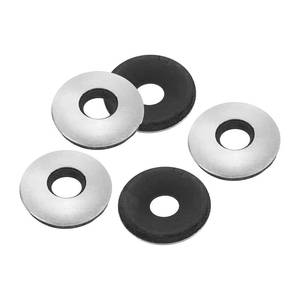 lot 18144 image: PATIKIL 732in. x58in. Aluminum EPDM Bonded Sealing Neoprene Rubber Sealing Washers, 100 Pieces Neoprene Rubber Backed Screw Gasket for Machinery Ships Roof (#12)
