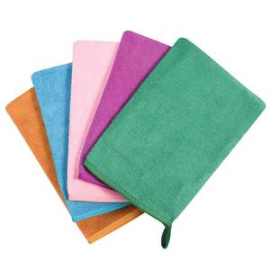 lot 18150 image: PHOGARY 5 Pack Microfiber Face Cloths, 6in.x8in. Fast Drying Bath Mitts Washcloth, Super Absorbent Soft Lightweight Towel Body Facial Cloths Small Wash Mitt for Travel Showering Washing Face