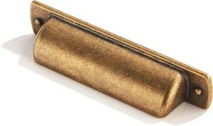 lot 18157 image: khtumeware 10 Pack 4in.(102mm) Vintage Drawer Pulls Antique Brass Cabinet Bin Cup Pulls Kitchen Hardware Cabinet Handles Drawer Handles Knobs.